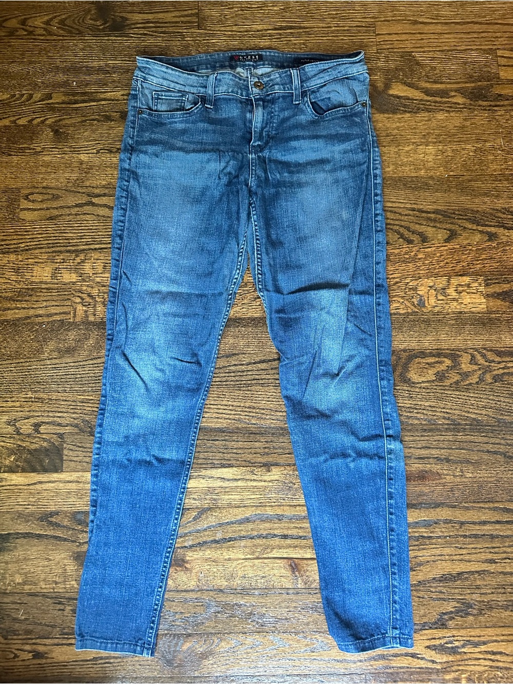 Guess Triangle Power Skinny Jean, Size 31